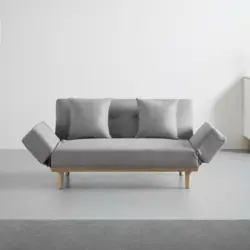 Schlafsofa 'Felicia' inkl. Kissen, hellgrau