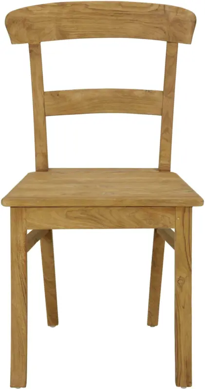 Stuhl aus Teakholz massiv