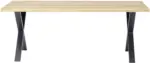 mömax Esstisch in Naturfarben/Schwarz