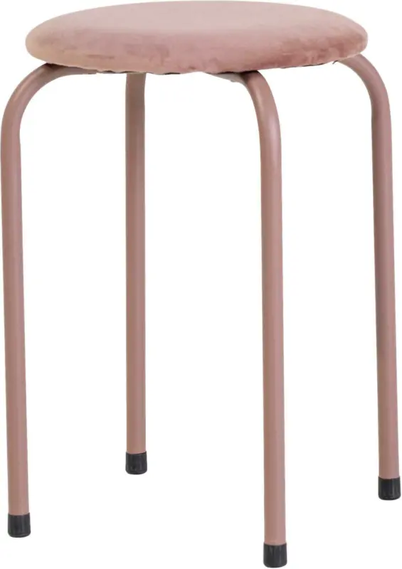 Stapelhocker in Rosa