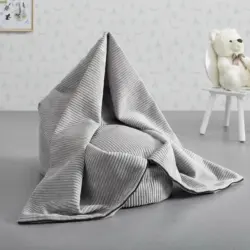 SITZSACK in hellgrau 'Capri'