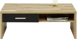 Couchtisch in Schwarz/Eichefarben