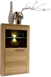 Vitrine 'Nature Plus' , aus Kernbuche