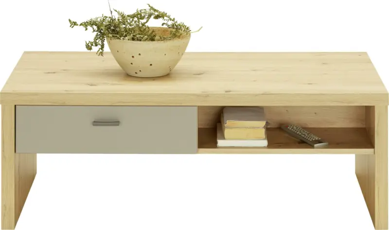 Couchtisch in Eichefarben ca. 110x40x64cm