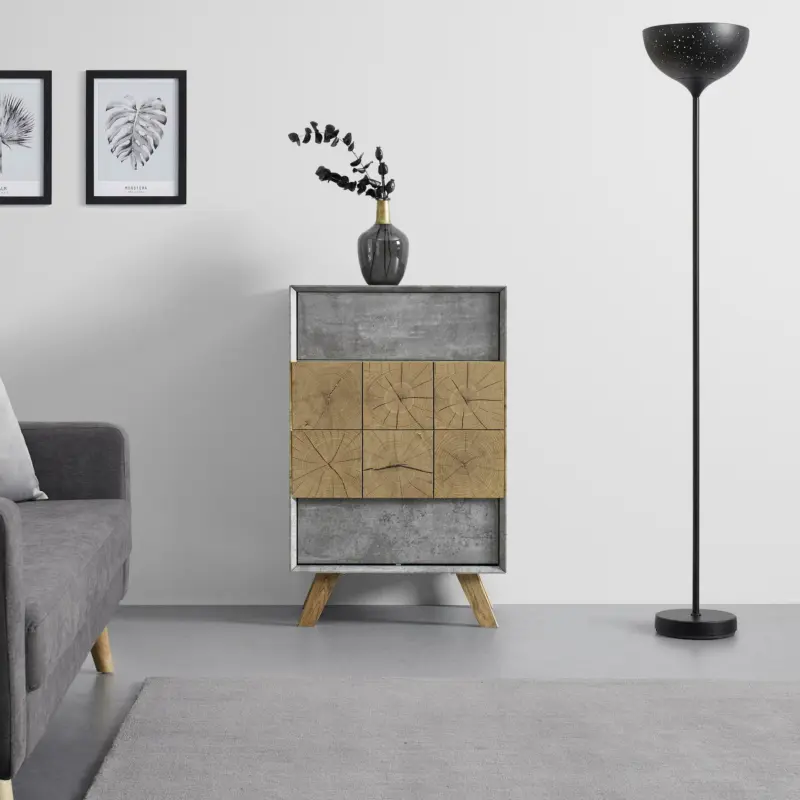 Kommode 'Casper', grau