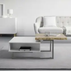 Couchtisch 'Carlos' ca. 110x61cm, weiß