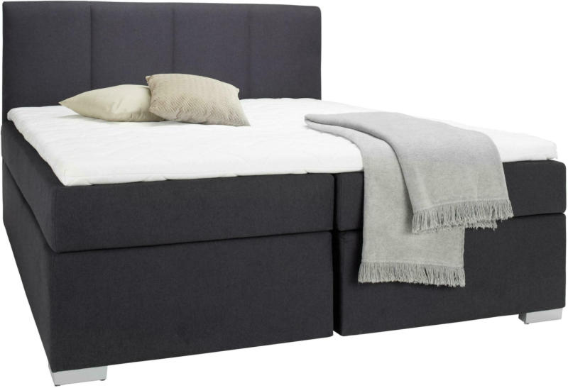 Boxspringbett in Anthrazit ca. 180x220cm