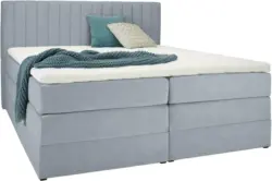 Boxspringbett in Mintgrün ca. 180x200cm