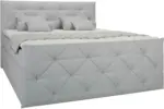 mömax Boxspringbett in Hellgrau ca. 160x200cm