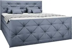 Boxspringbett in Blau ca. 180x200cm