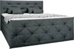 mömax Boxspringbett in Schwarz ca. 160x200cm