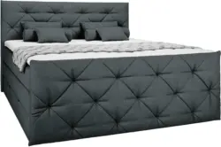 Boxspringbett in Schwarz ca. 180x200cm