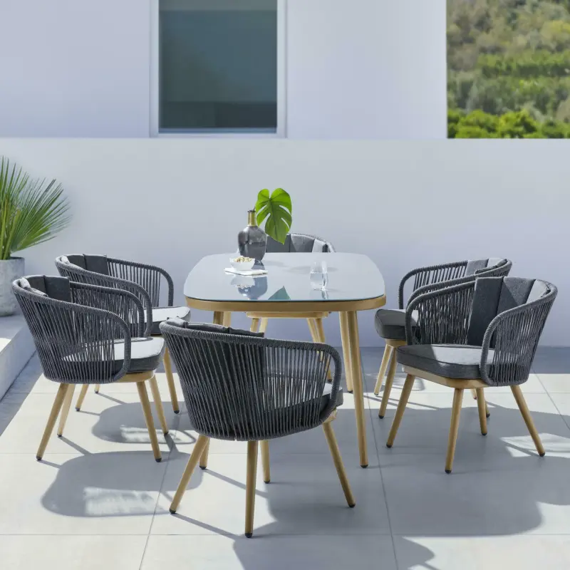 Loungegarnitur 'Sofia' inkl. Kissen, grau