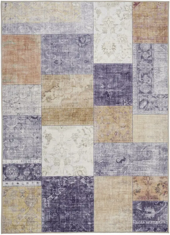 Webteppich Kabul 3 in Gelb ca. 160x230cm