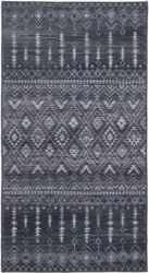 Webteppich Mississippi 3 in Schwarz ca. 160x230cm