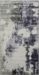 Webteppich Siena 1 in Grün/Grau ca. 80x150cm