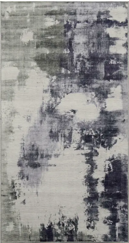 Webteppich Siena 1 in Grün/Grau ca. 80x150cm