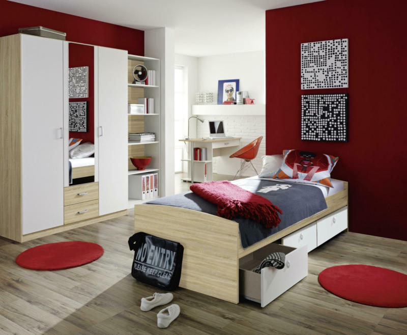 Jugendzimmer in Weiß/S. Eiche ´POINT'