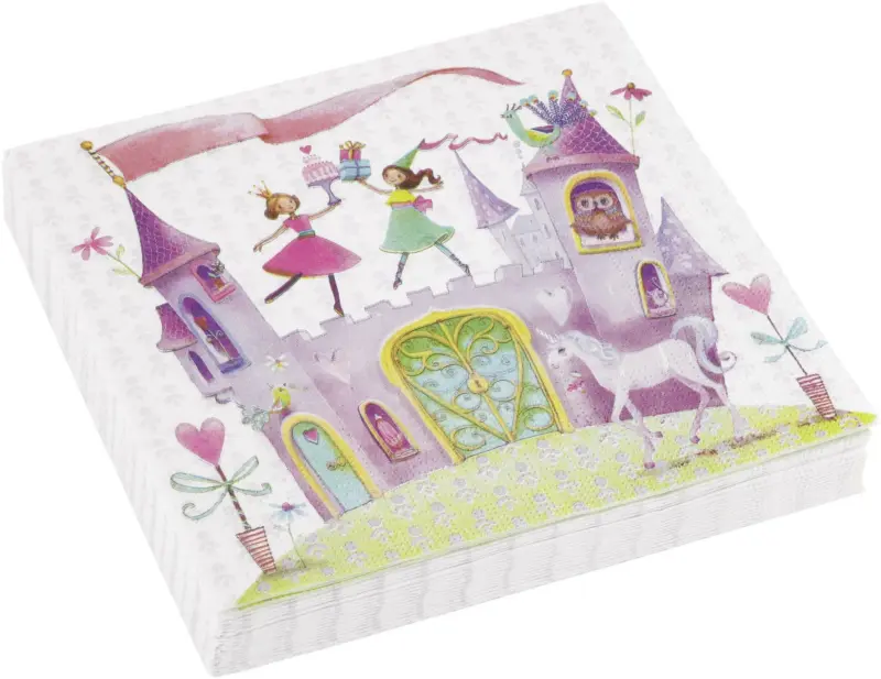 Serviette Kai mit Vogelaufdruck