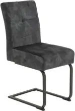 m&ouml;max Schwingstuhl aus Samt in Anthrazit