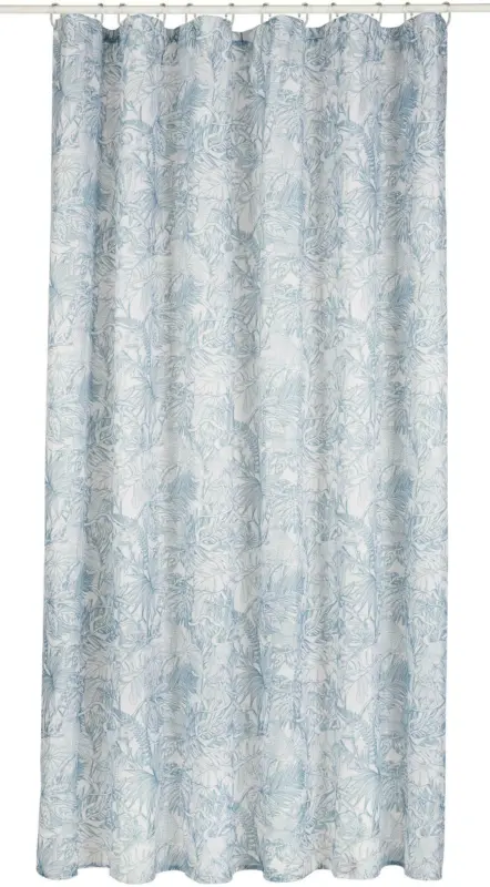 Duschvorhang Blätter in Blau ca. 180x200cm