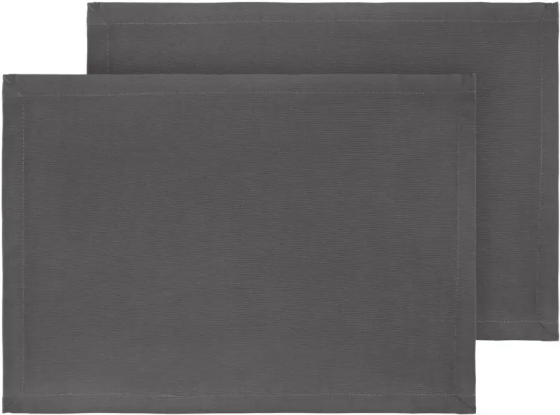 Tischset Steffi in Anthrazit ca. 33x45cm, 2er-Set