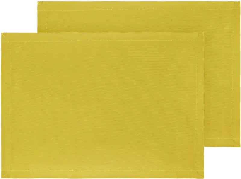 Tischset Steffi in Gelb ca. 33x45cm, 2er Set