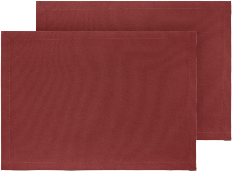Tischset Steffi in Rot ca. 33x45cm, 2er-Set