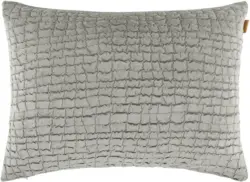 Kissenhülle Mary Kroko in Hellgrau ca. 40x60cm