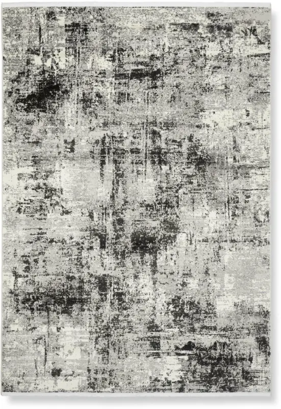 Webteppich Malik 1 in Schwarz ca. 80x150cm