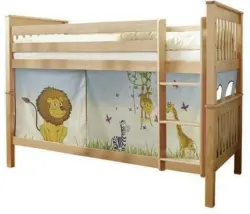 Etagenbett 'Sammy', aus Buche, multicolor