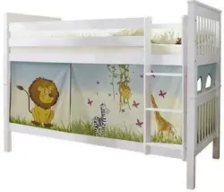 Etagenbett 'Sammy', aus Buche, multicolor