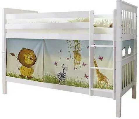 Etagenbett 'Sammy', aus Buche, multicolor