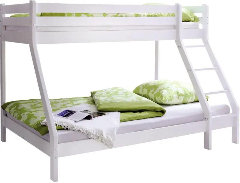 Etagenbett 'Noah', aus Kiefer, weiß