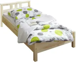 Bett 'Merci', aus Kiefer, kieferfarbe