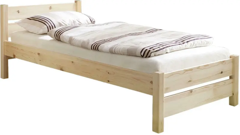 Bett 'Bora', aus Kiefer, kieferfarben