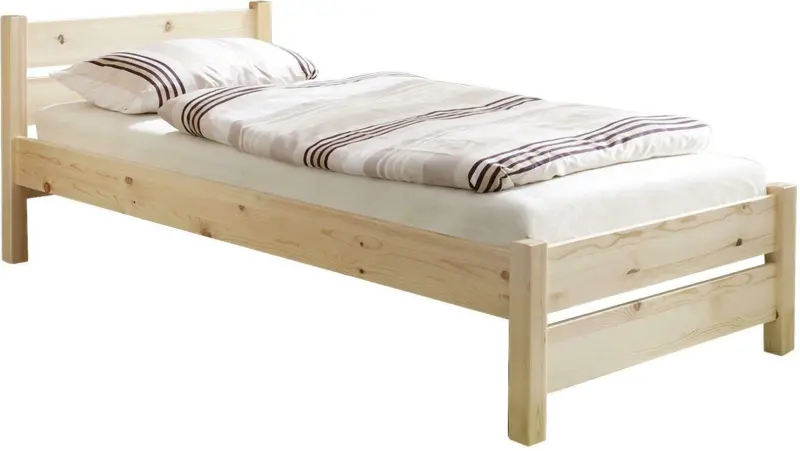 Bett 'Bora', aus Kiefer, kieferfarbe