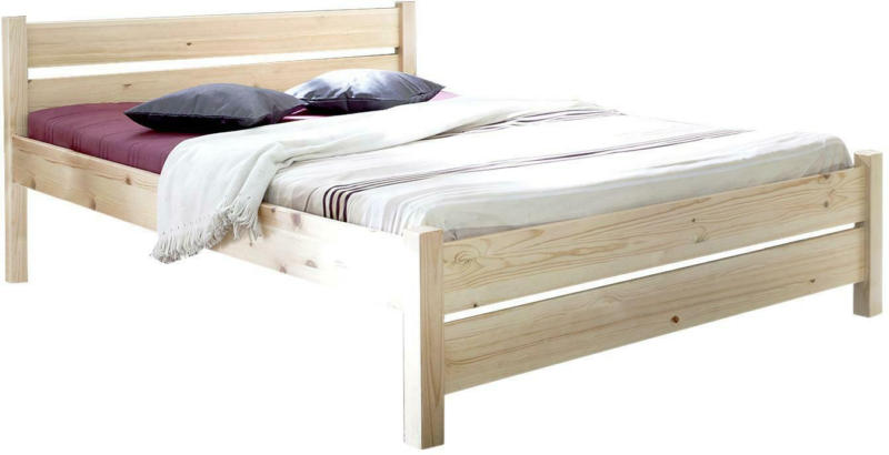 Bett 'Bora', aus Kiefer, kieferfarben