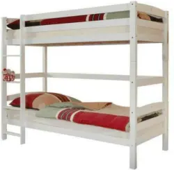 Etagenbett 'Oliver R', aus Buche, weiß