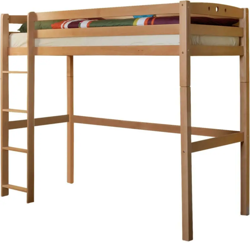Hochbett 'Tolly R', aus Buche, buchefarben