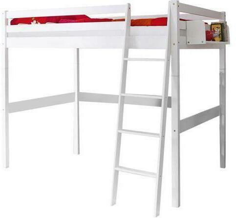 Hochbett 'Tanja', aus Buche, weiß