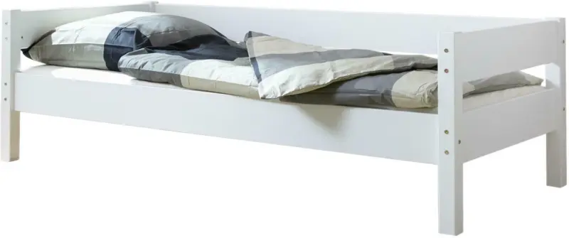 Bett 'Robby', aus Buche, weiß