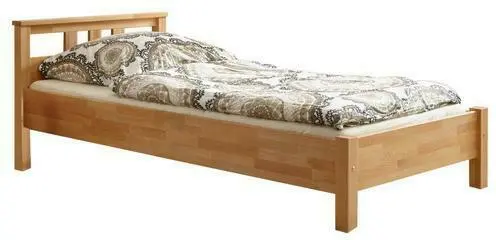 Bett 'Merci', aus Buche, buchefarben