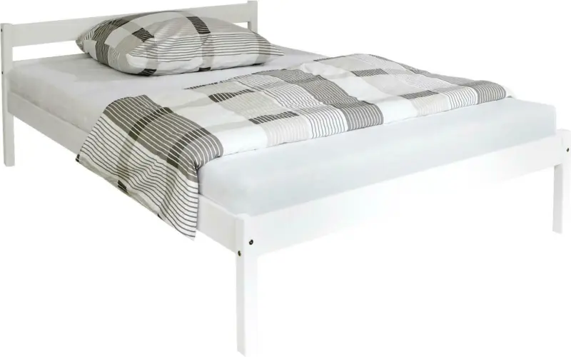 Bett 'Nadine', aus Kiefer, weiß