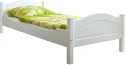 Bett 'Rita', aus Kiefer, weiß