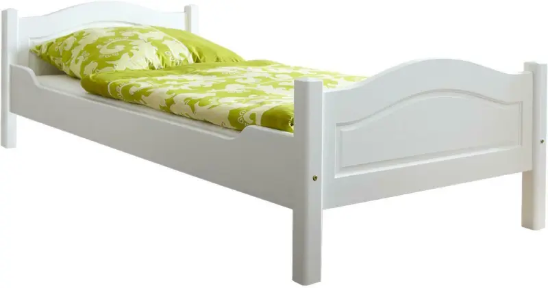 Bett 'Rita', aus Kiefer, weiß