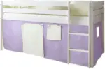 mömax Dornbirn - Ihr Trendmöbelhaus in Dornbirn Spielbett 'Malte', aus Kiefer, lila/weiß/beige