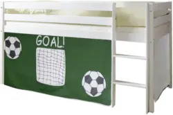 Spielbett 'Malte', aus Kiefer, grün/weiß