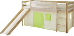 Spielbett 'Manuel',aus Kiefer, grün/beige/kieferfarben