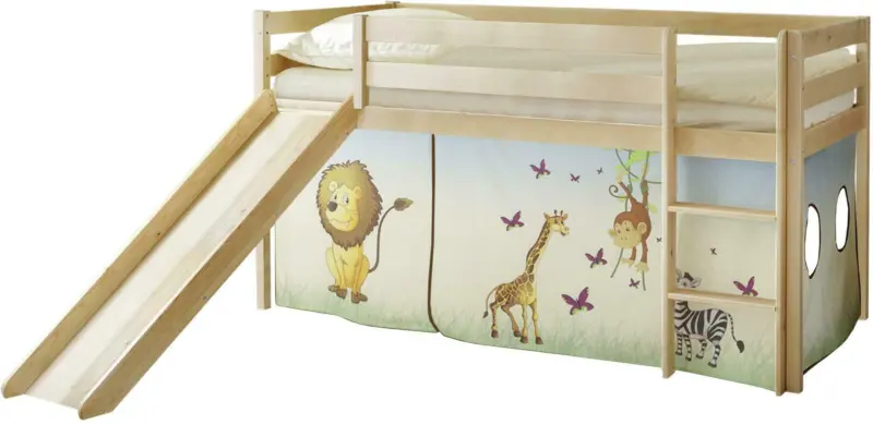 Spielbett 'Manuel',aus Kiefer, multicolor/kieferfarben